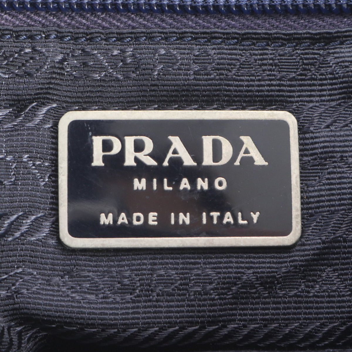 Prada Gray Leather Nylon Backpack (Pre-Owned)