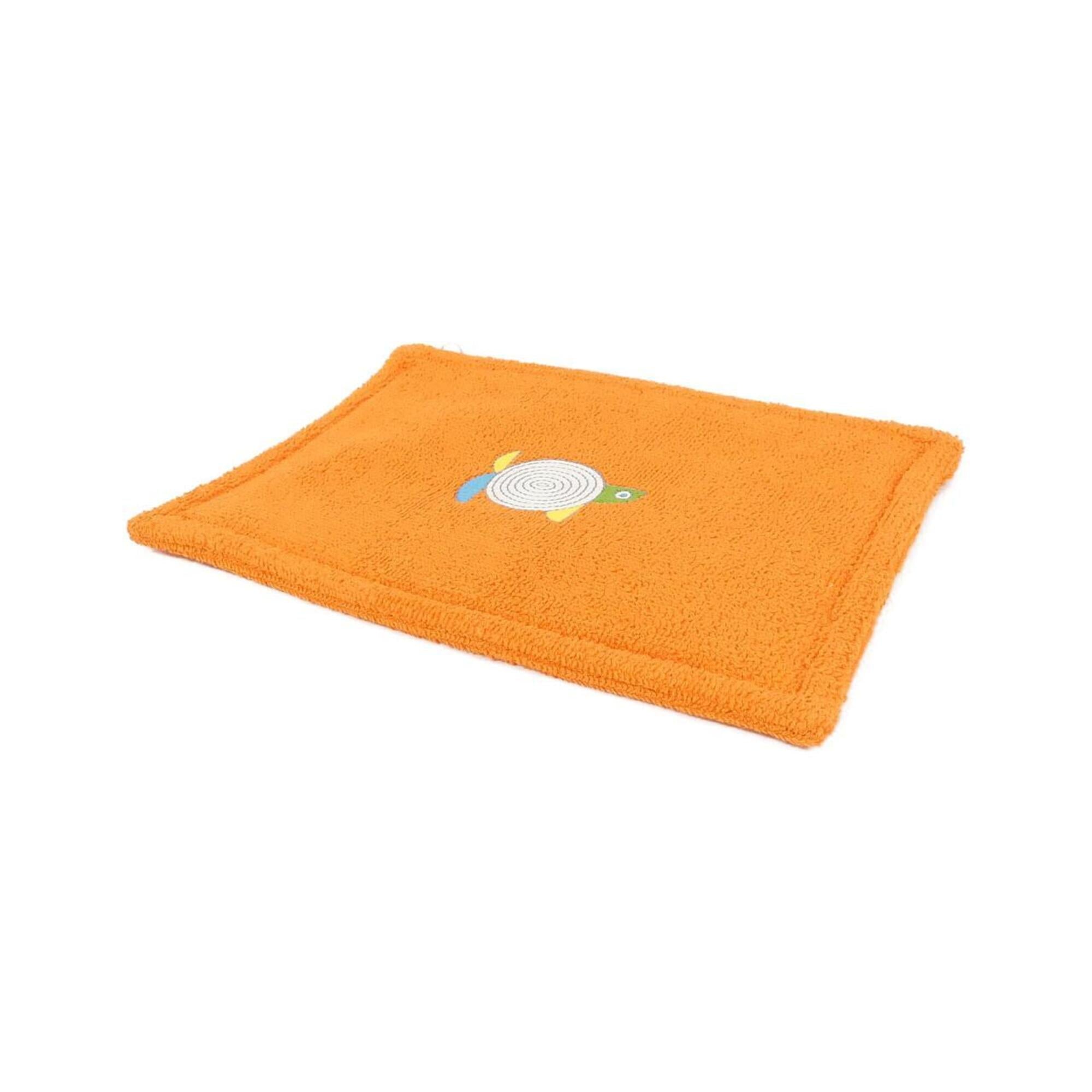 Hermes Orange Pile Fabric Handbag Pouch (Pre-Owned)