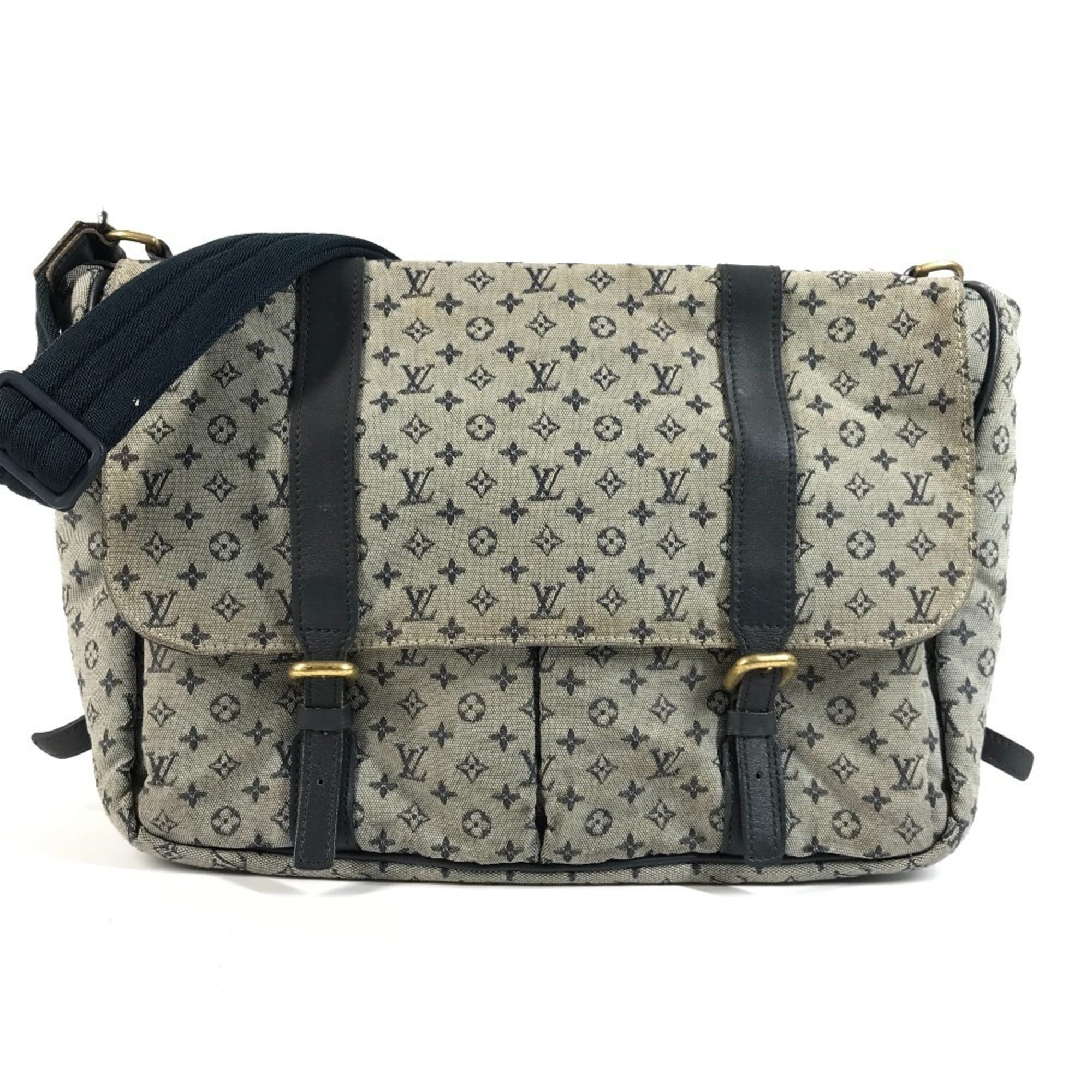 Louis Vuitton Navy Monogram Mini Messenger Bag Shoulder Bag (Pre-Owned)
