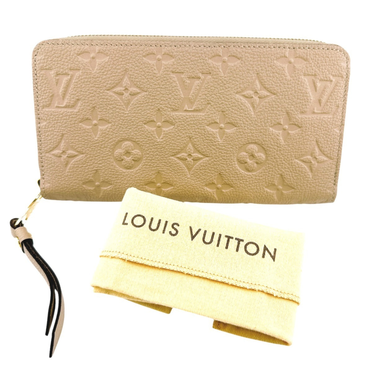 Louis Vuitton Beige Dune Monogram Empreinte Long Wallet (Bi-Fold) (Pre-Owned)