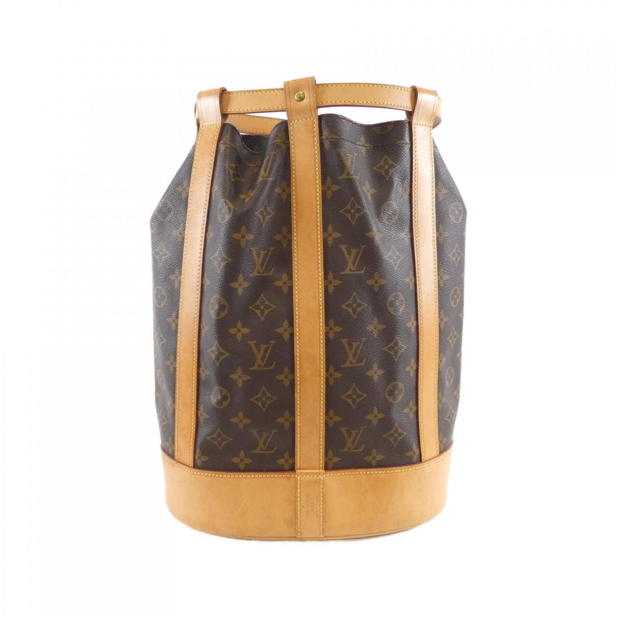 Louis Vuitton Marron Coated Canvas Shoulder Bag (Pre-Owned)
