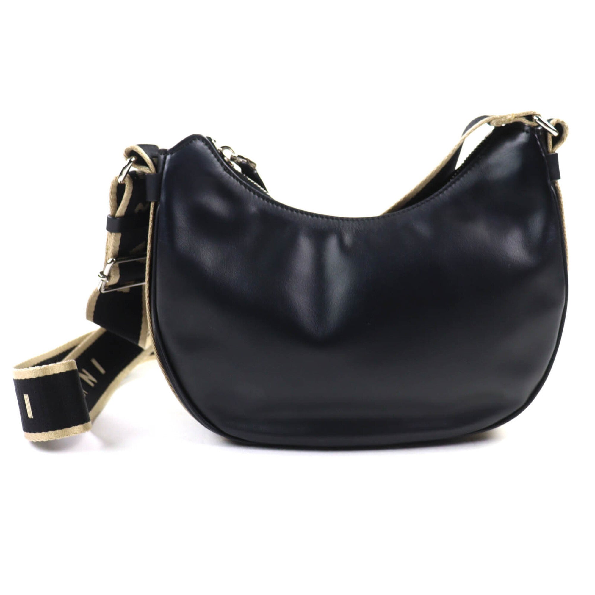 Marni Black Leather Shoulder Bag (Pre-Owned)