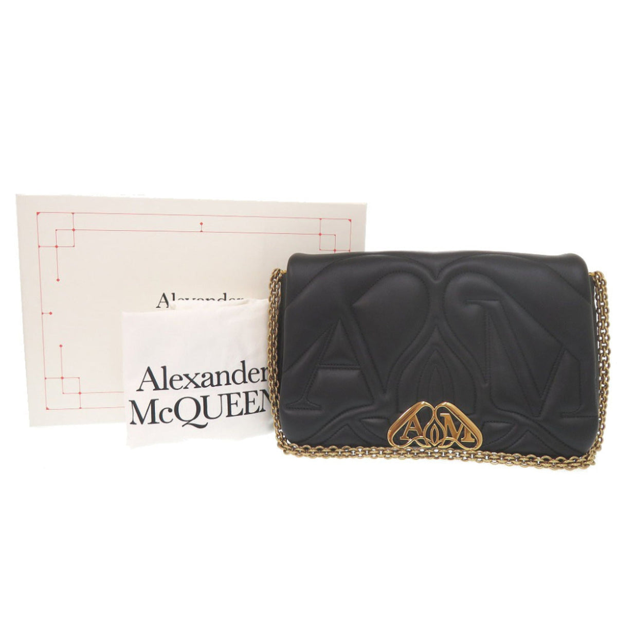 Alexander Mcqueen Black Leather Shoulder Bag (Pre-Owned)