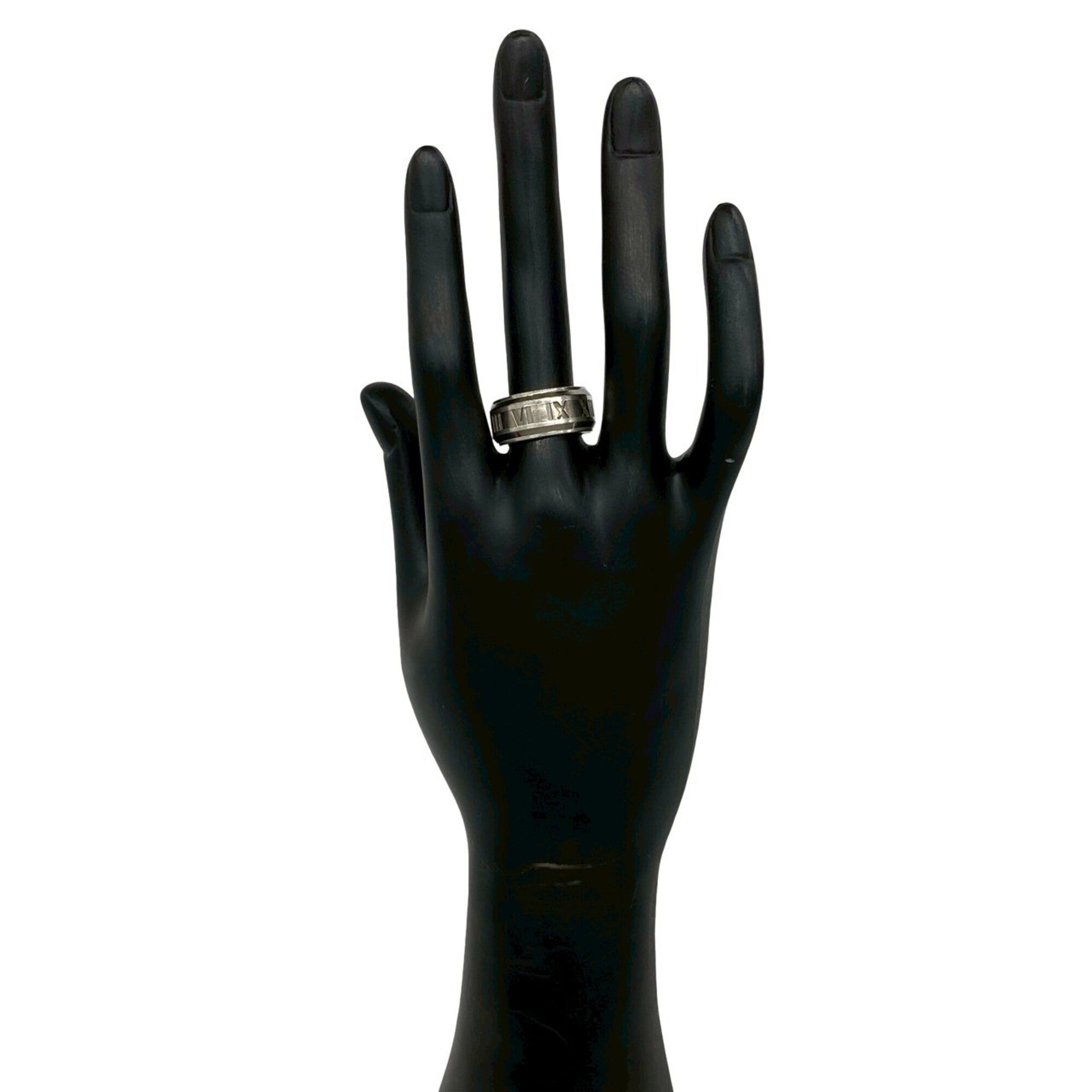 Tiffany Silver Silver 925 Band Ring (Pre-Owned)