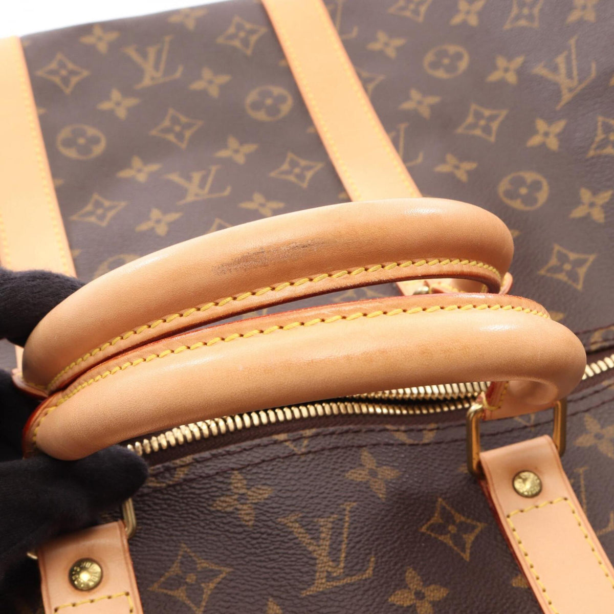 Louis Vuitton Brown Monogram Leather Boston Bag Handbag (Pre-Owned)