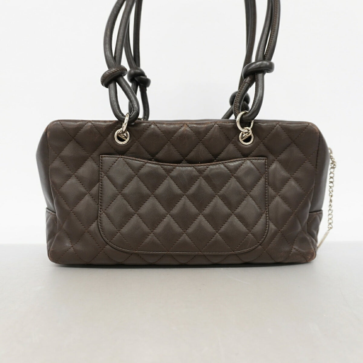 Chanel Dark Brown Leather Shoulder Bag (Pre-Owned)