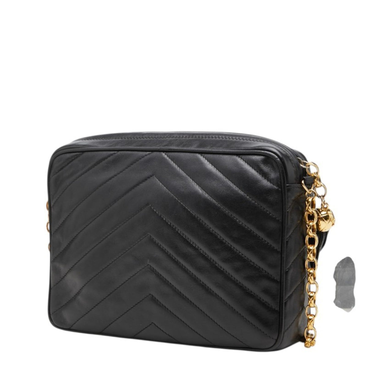 Chanel Black Leather Shoulder Bag (Pre-Owned)