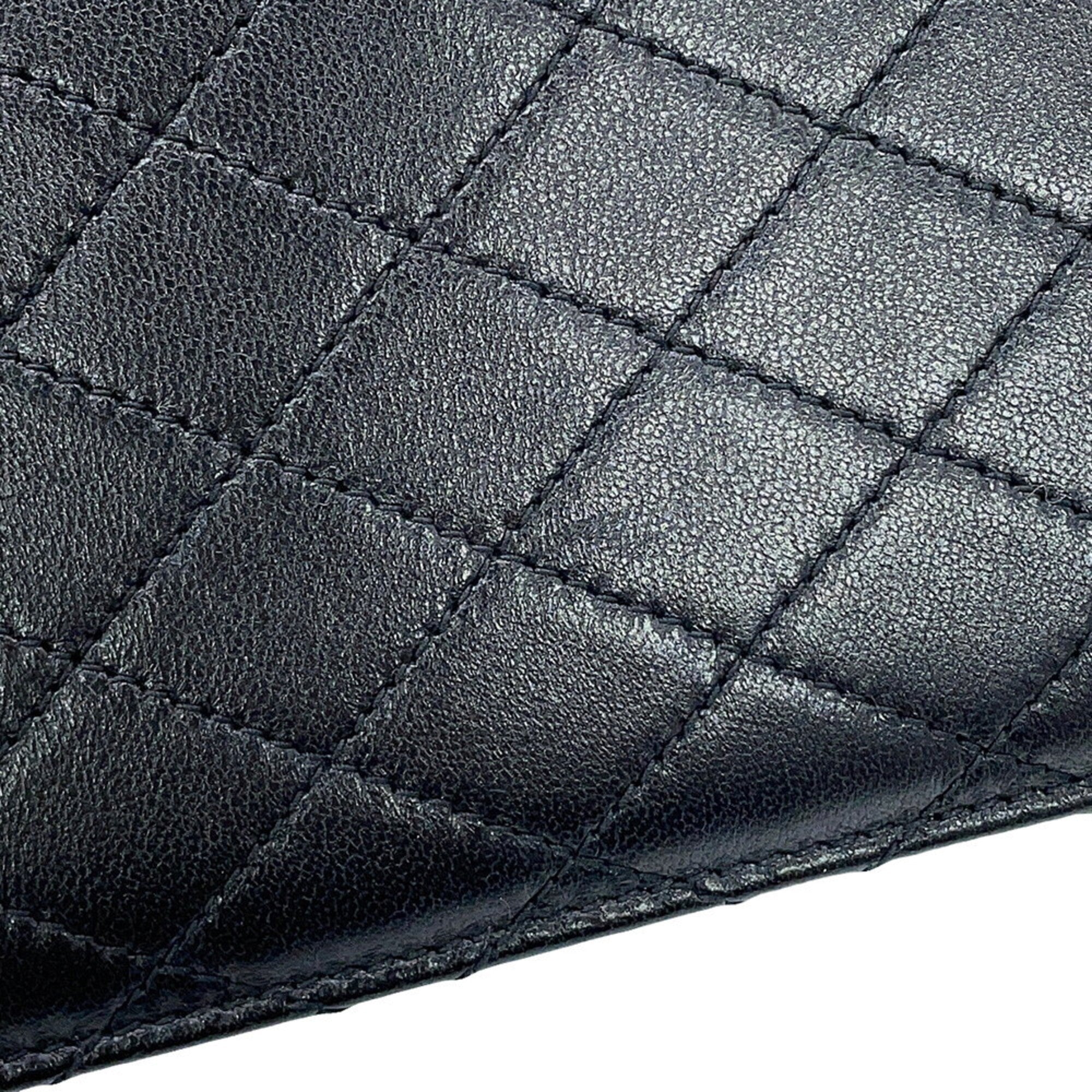 Saint Laurent Black White Leather Shoulder Bag (Pre-Owned)