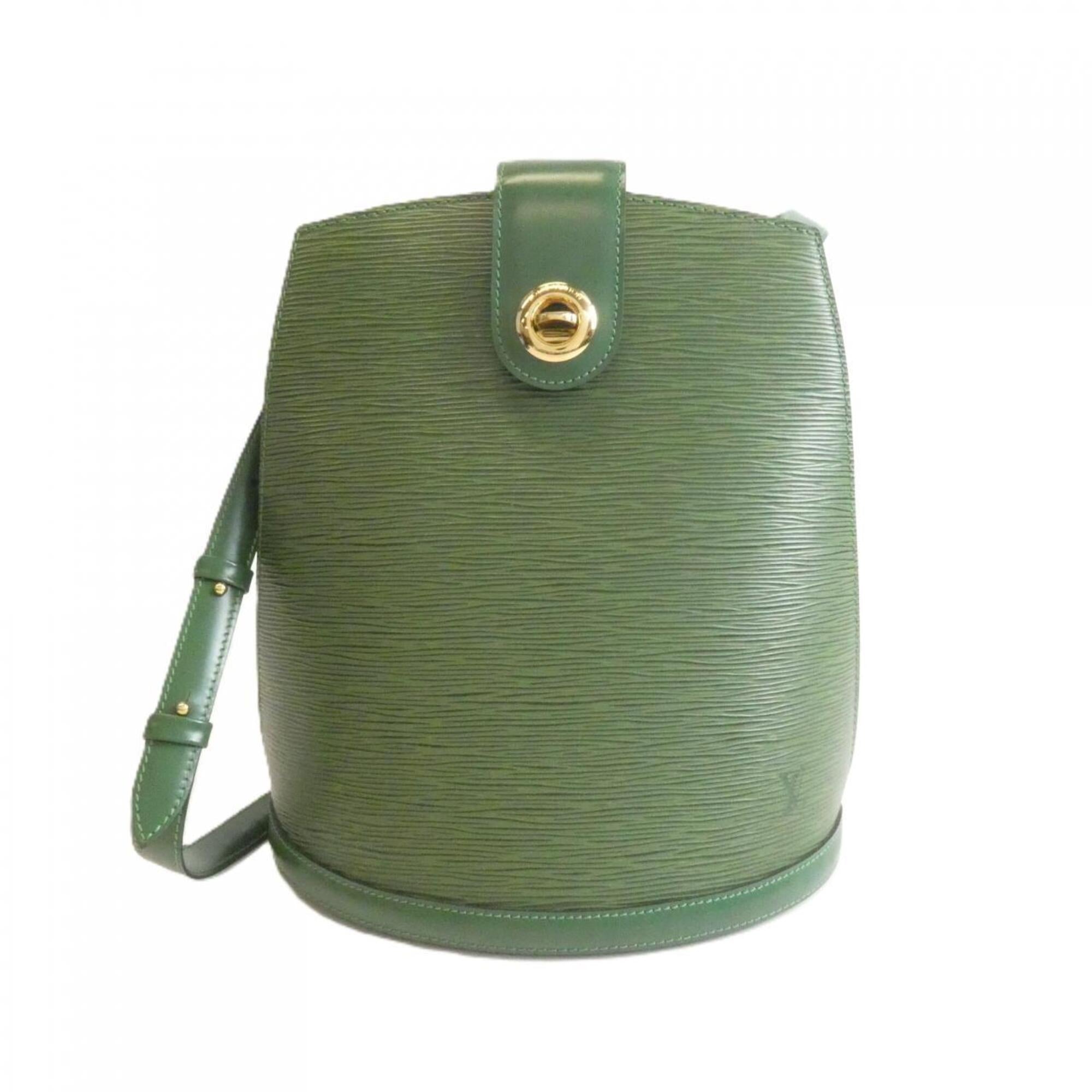 Louis Vuitton Green Leather Shoulder Bag (Pre-Owned)