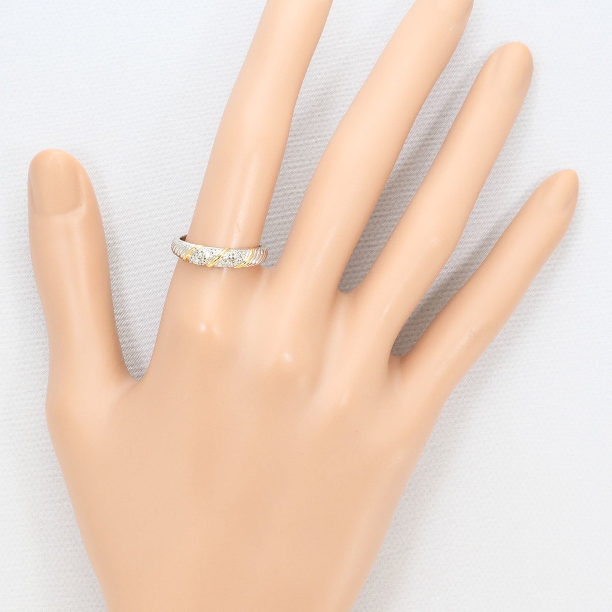 Unbranded Platinum Yellow Gold Yellow Gold (18K) Platinum 900 Band Ring (Pre-Owned)