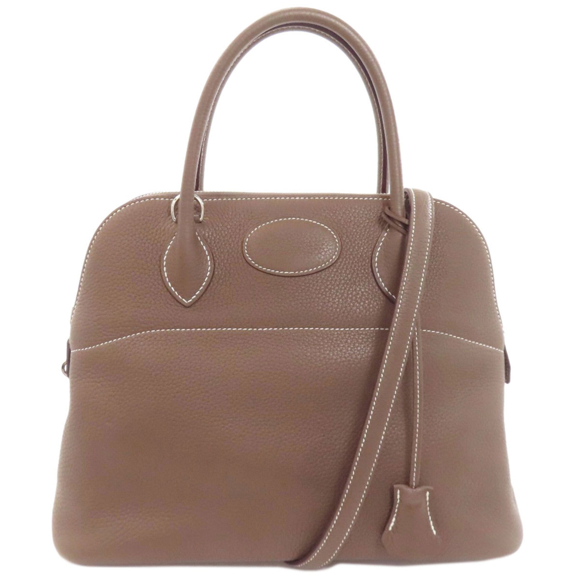 Hermes Bolide Etoupe Gray Handbag (Pre-Owned)