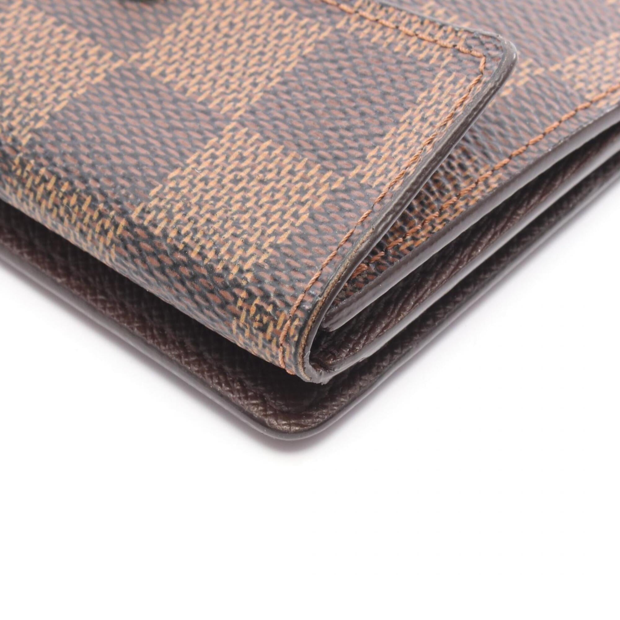 Louis Vuitton Brown Ebene Coated Canvas Coin Purse/Coin Case (Pre-Owned)