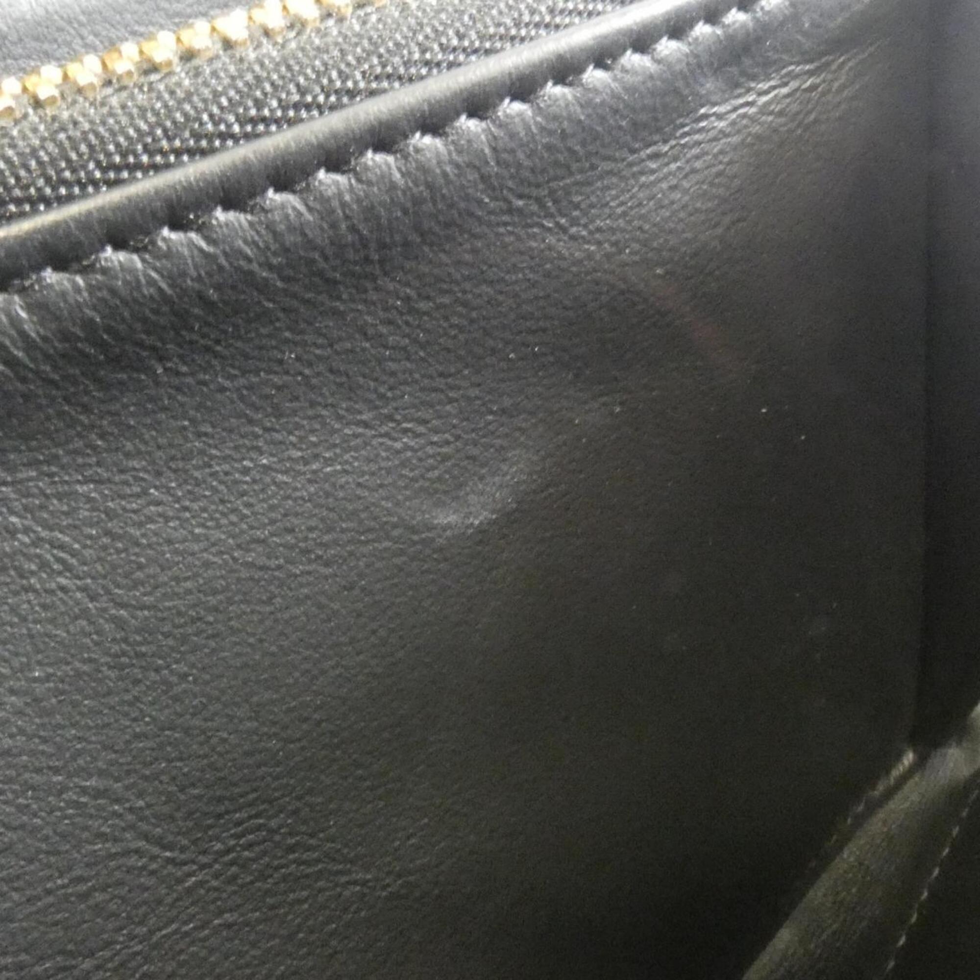 Louis Vuitton Black Leather Long Wallet (Bi-Fold) (Pre-Owned)