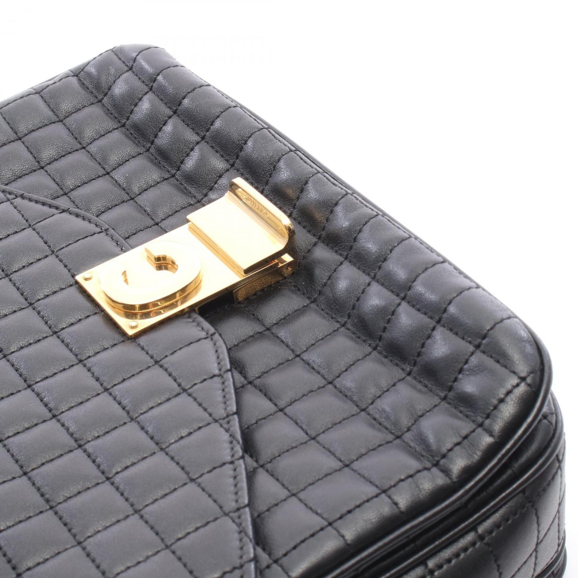 Celine Black Leather Handbag Shoulder Bag (Pre-Owned)