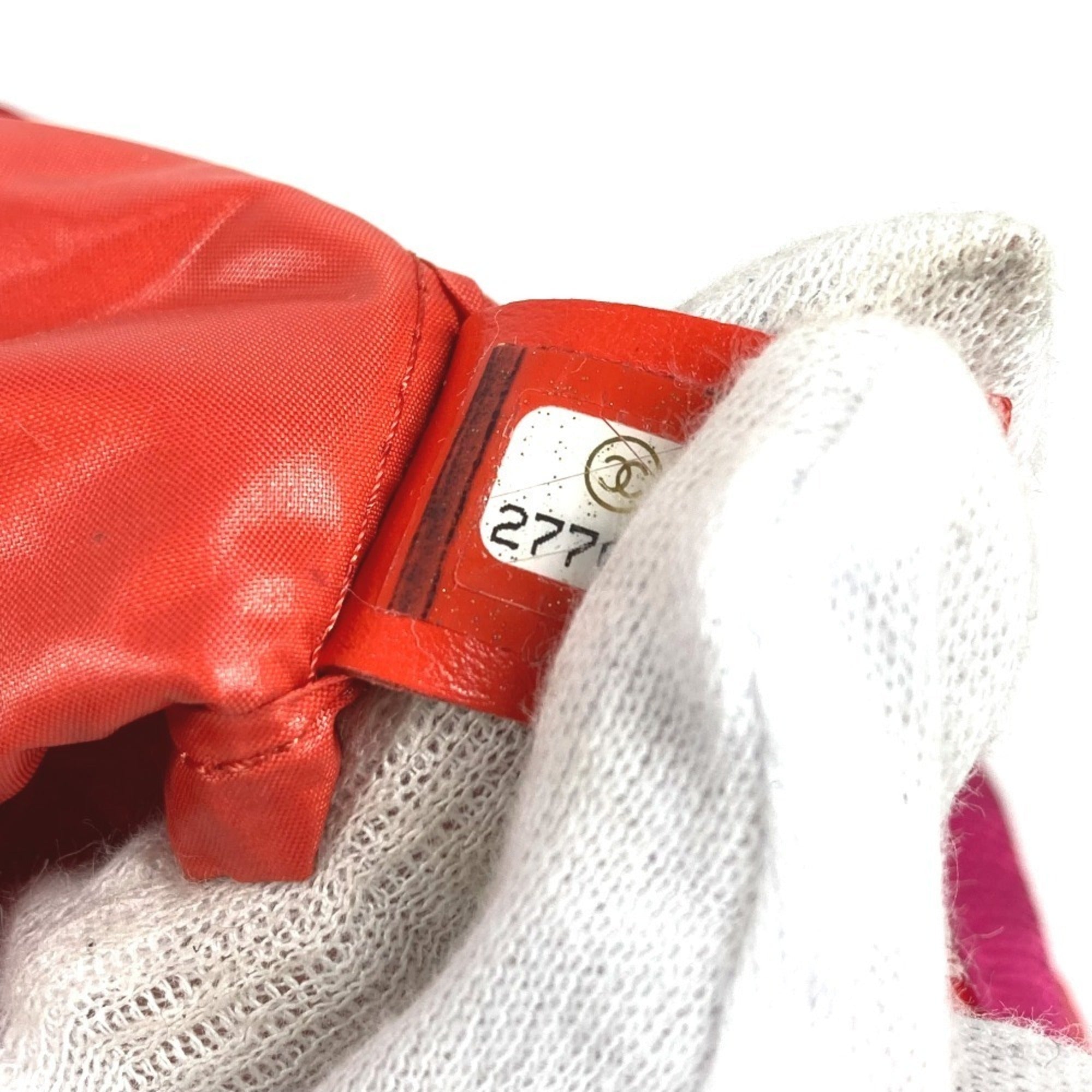 Chanel Pink Red Color Nylon (Pre-Owned)