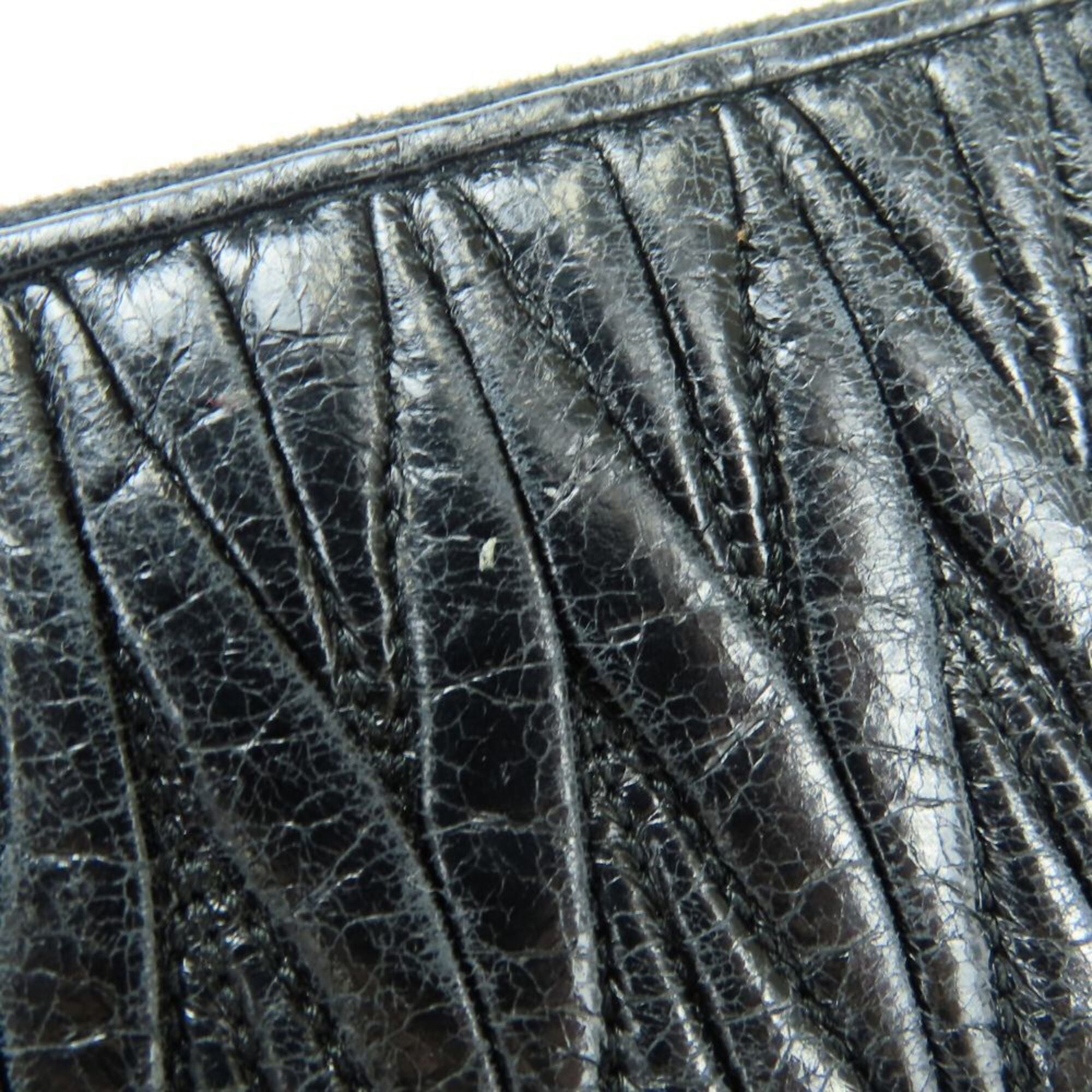 Miu Miu Black Leather Coin Purse/Coin Case (Pre-Owned)