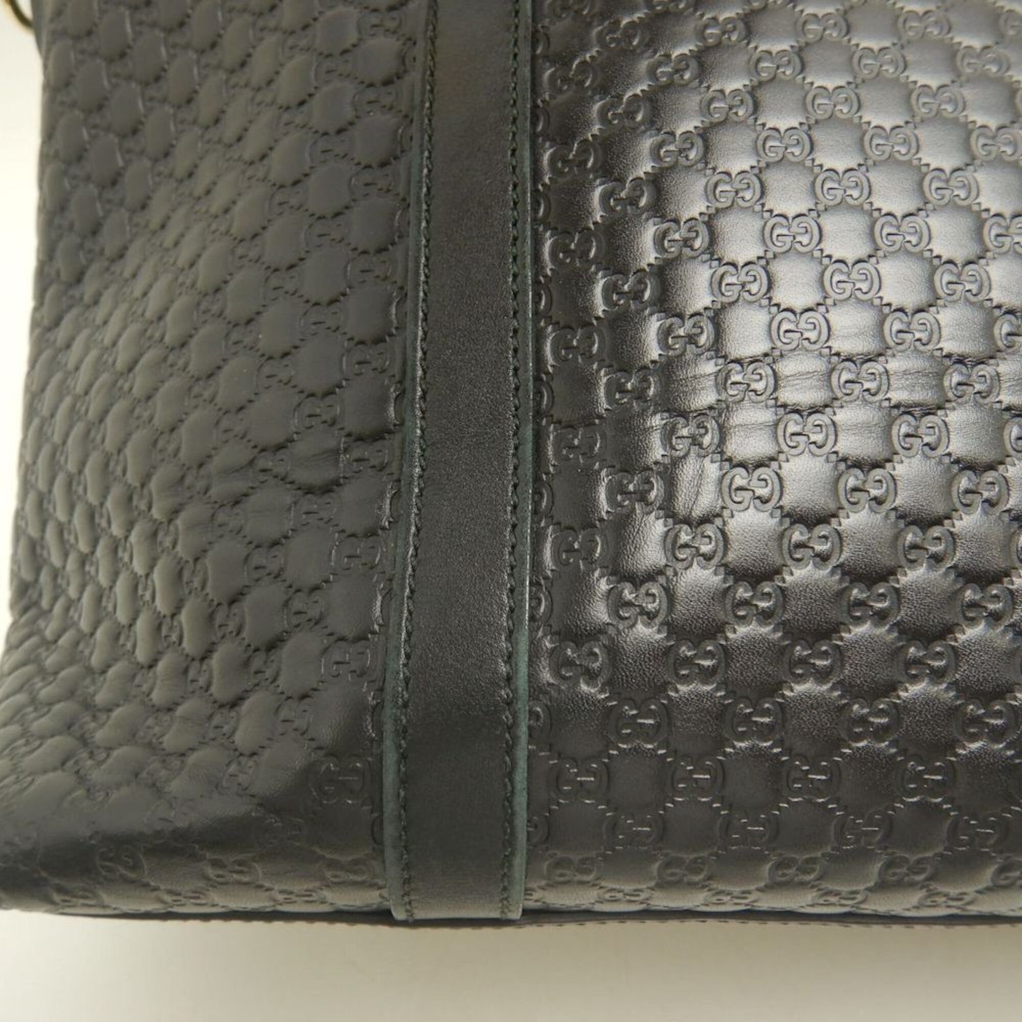Gucci Microguccissima Black Leather Tote Bag (Pre-Owned)