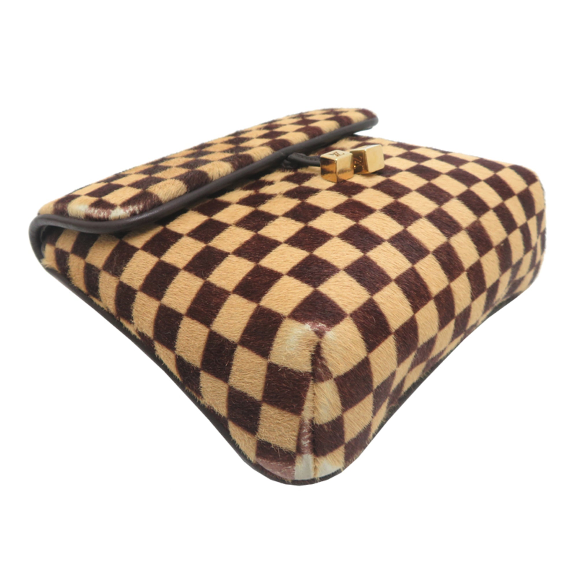 Louis Vuitton Brown Ebene Leather Shoulder Bag (Pre-Owned)