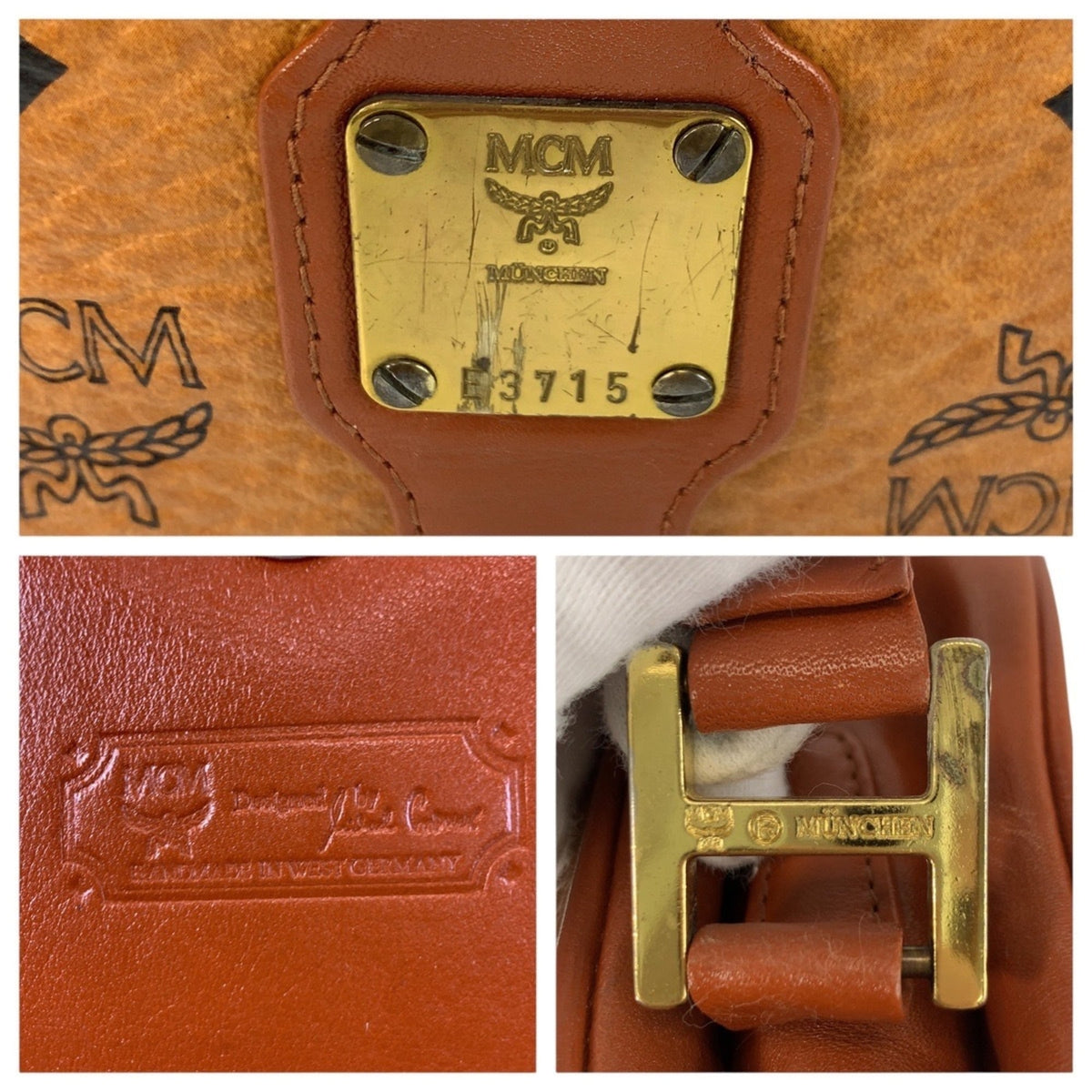 Mcm Brown Leather Pochette Shoulder Bag (Pre-Owned)