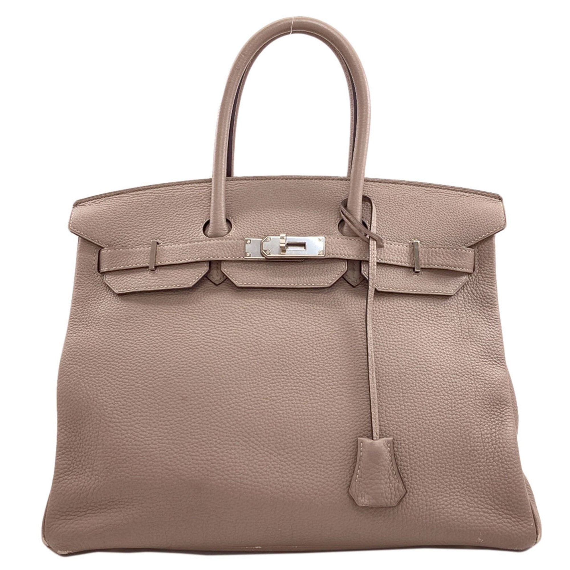 Hermes Birkin Grayish Togo Leather Handbag (Pre-Owned)