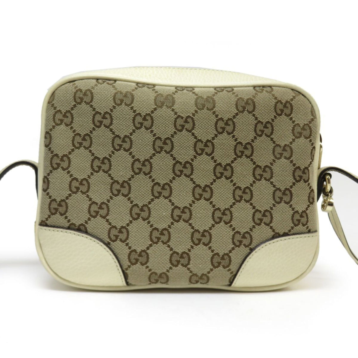 Gucci Beige Ivory Gg Canvas Shoulder Bag (Pre-Owned)