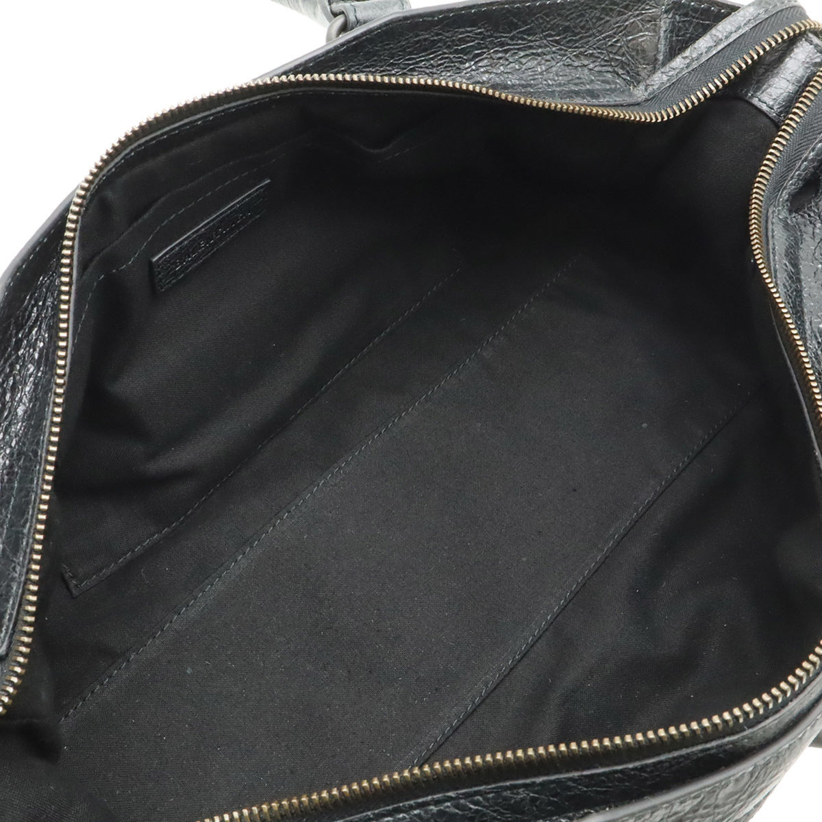 Balenciaga Black Leather Shoulder Bag Tote Bag (Pre-Owned)