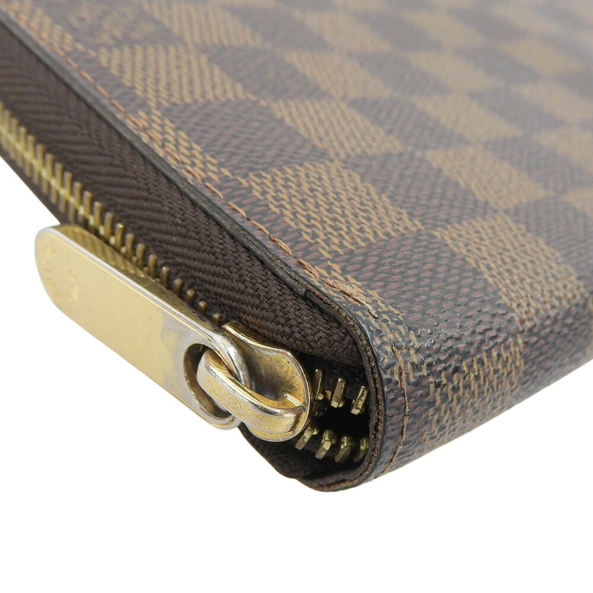 Louis Vuitton Damier Canvas Ebene Pvc Long Wallet (Bi-Fold) (Pre-Owned)