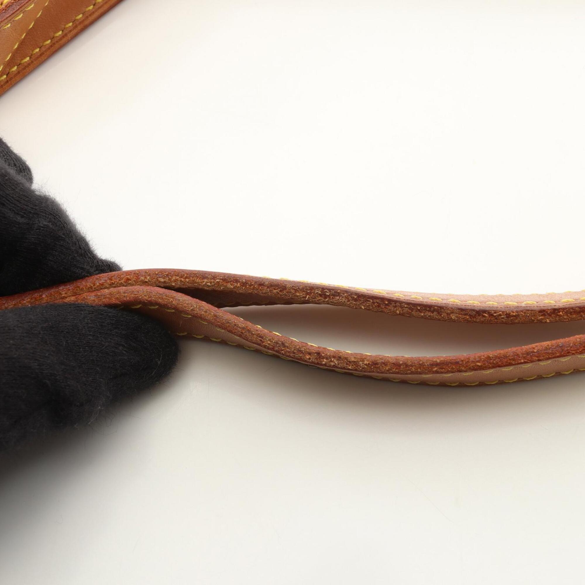 Louis Vuitton Brown Monogram Coated Canvas Leather Handbag Shoulder Bag (Pre-Owned)