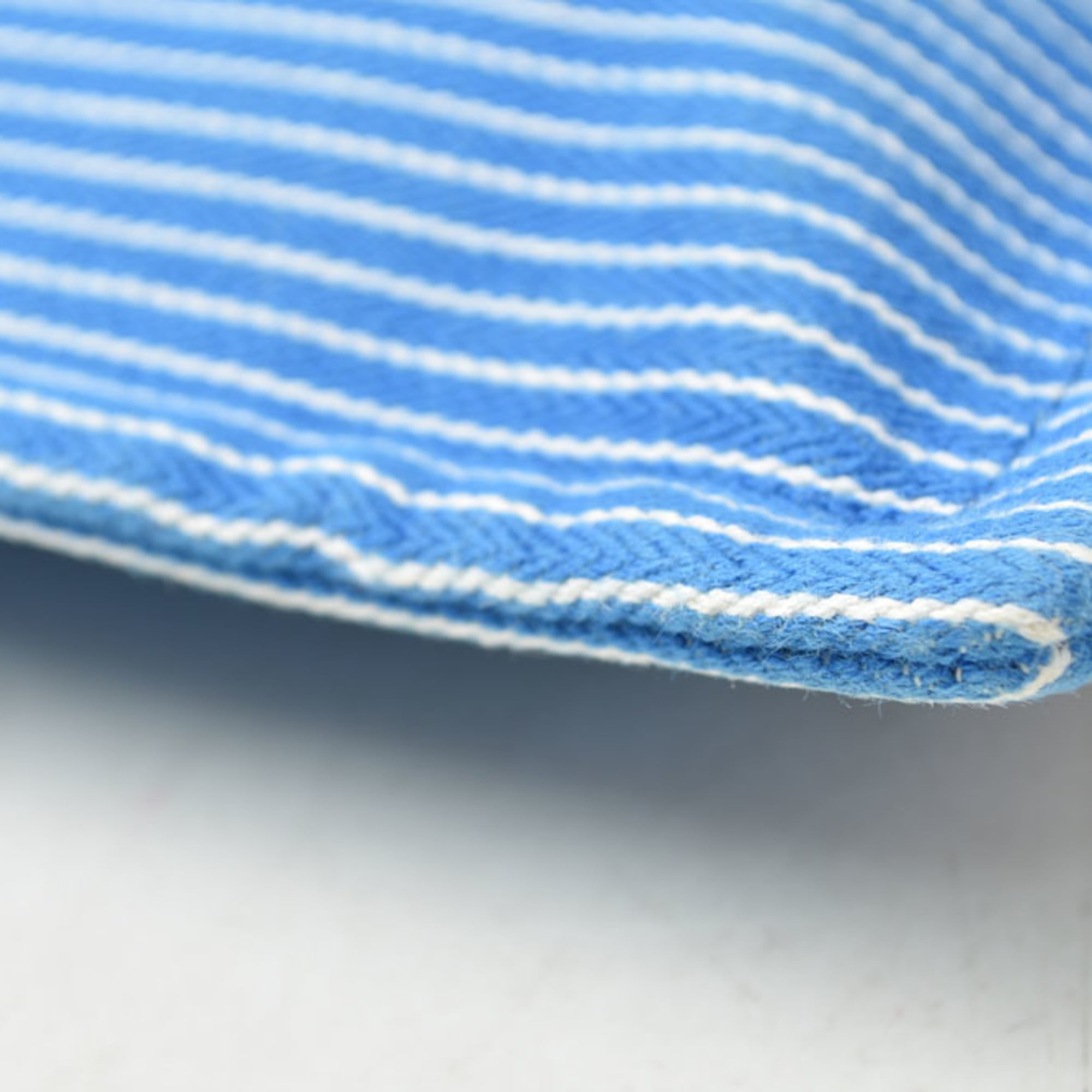 Hermes Blue White Cotton Pouch (Pre-Owned)
