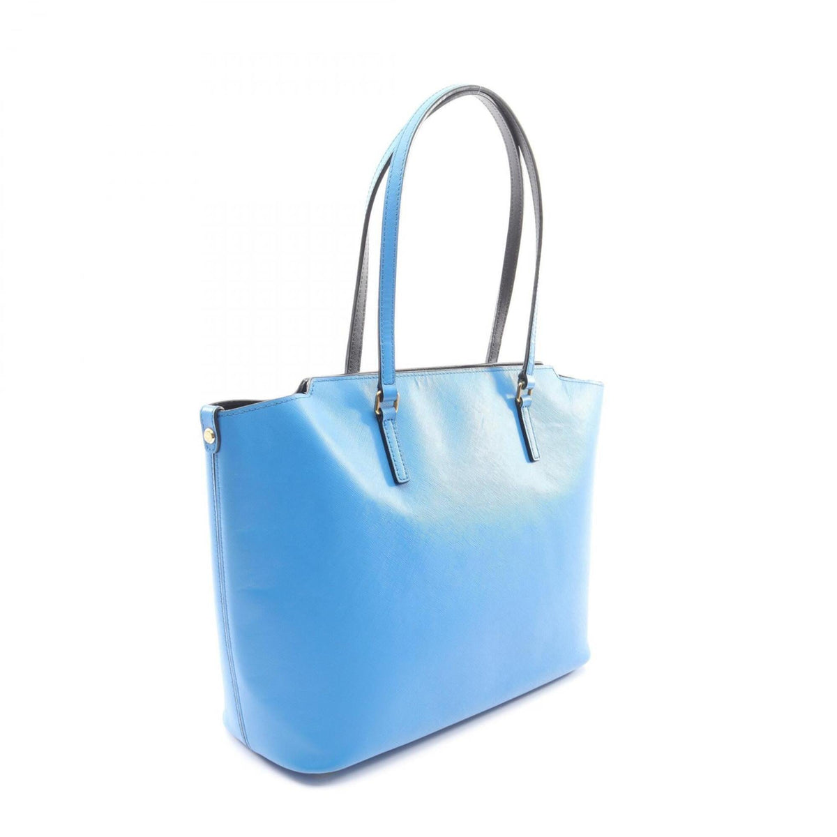 Mcm Blue Leather Handbag Pouch Tote Bag (Pre-Owned)