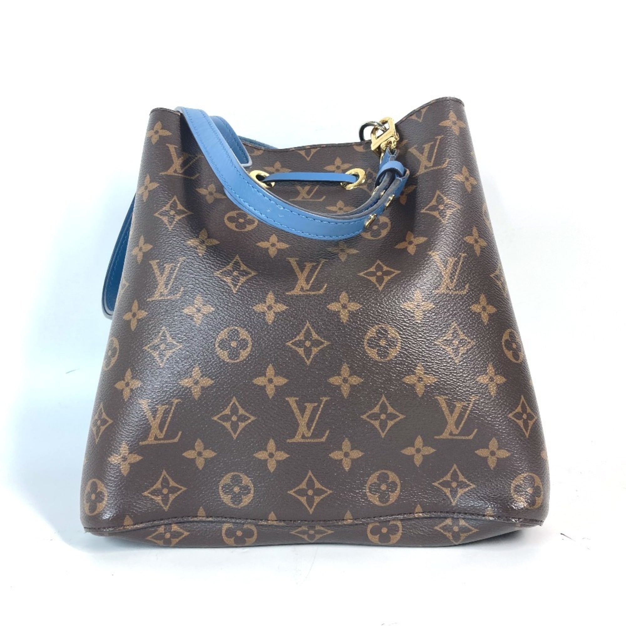 Louis Vuitton Blue Blue Jean Brown Monogram Shoulder Bag (Pre-Owned)