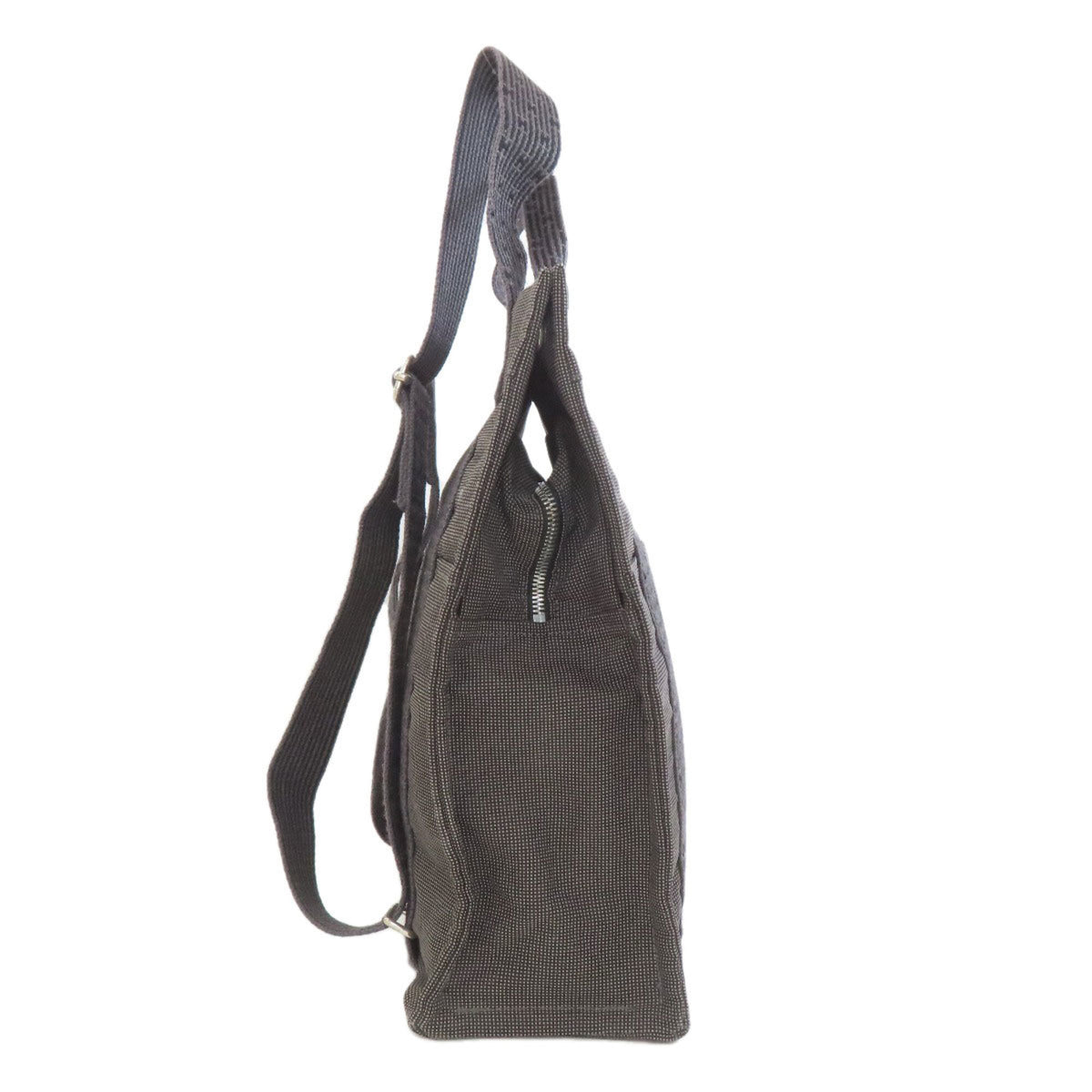 Hermes Gray Canvas Backpack (Pre-Owned)