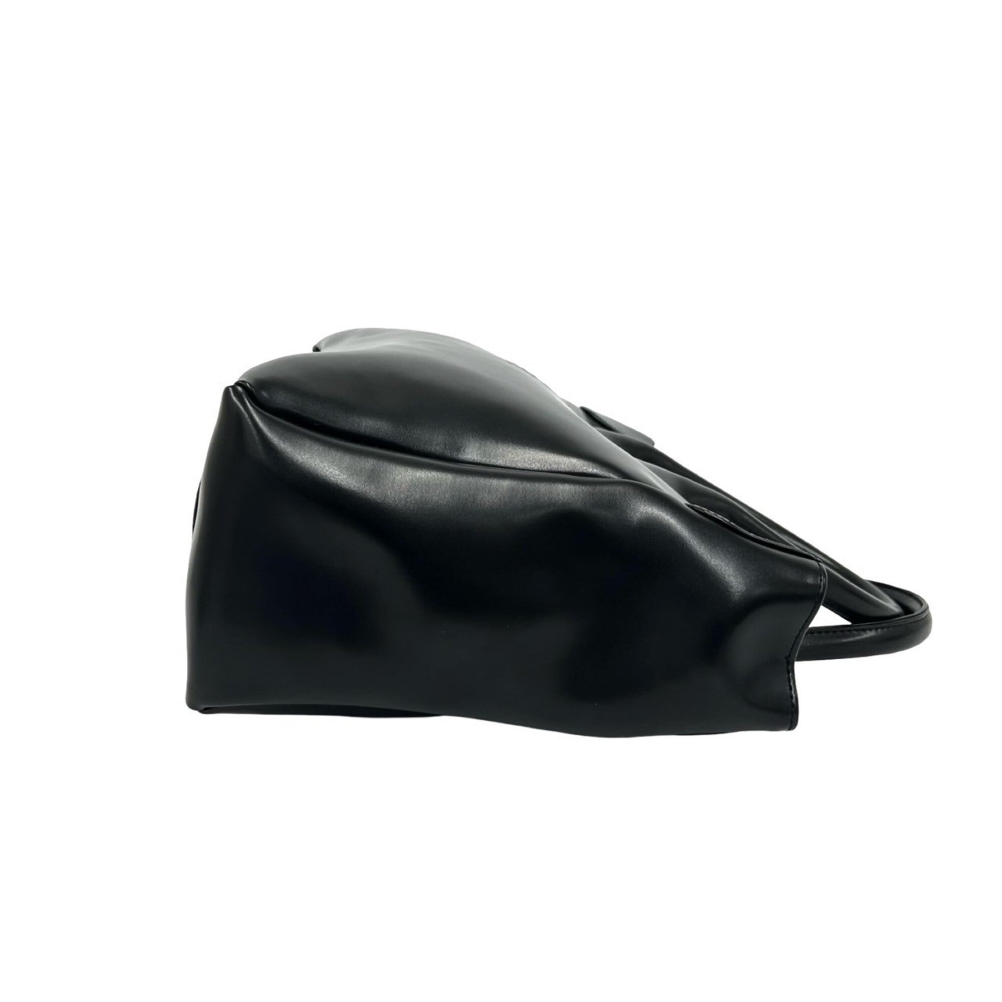 Yves Saint Laurent Black Leather Handbag Tote Bag (Pre-Owned)