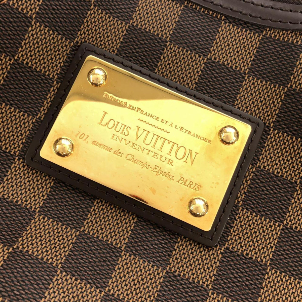 Louis Vuitton Ebene Coated Canvas Shoulder Bag (Pre-Owned)