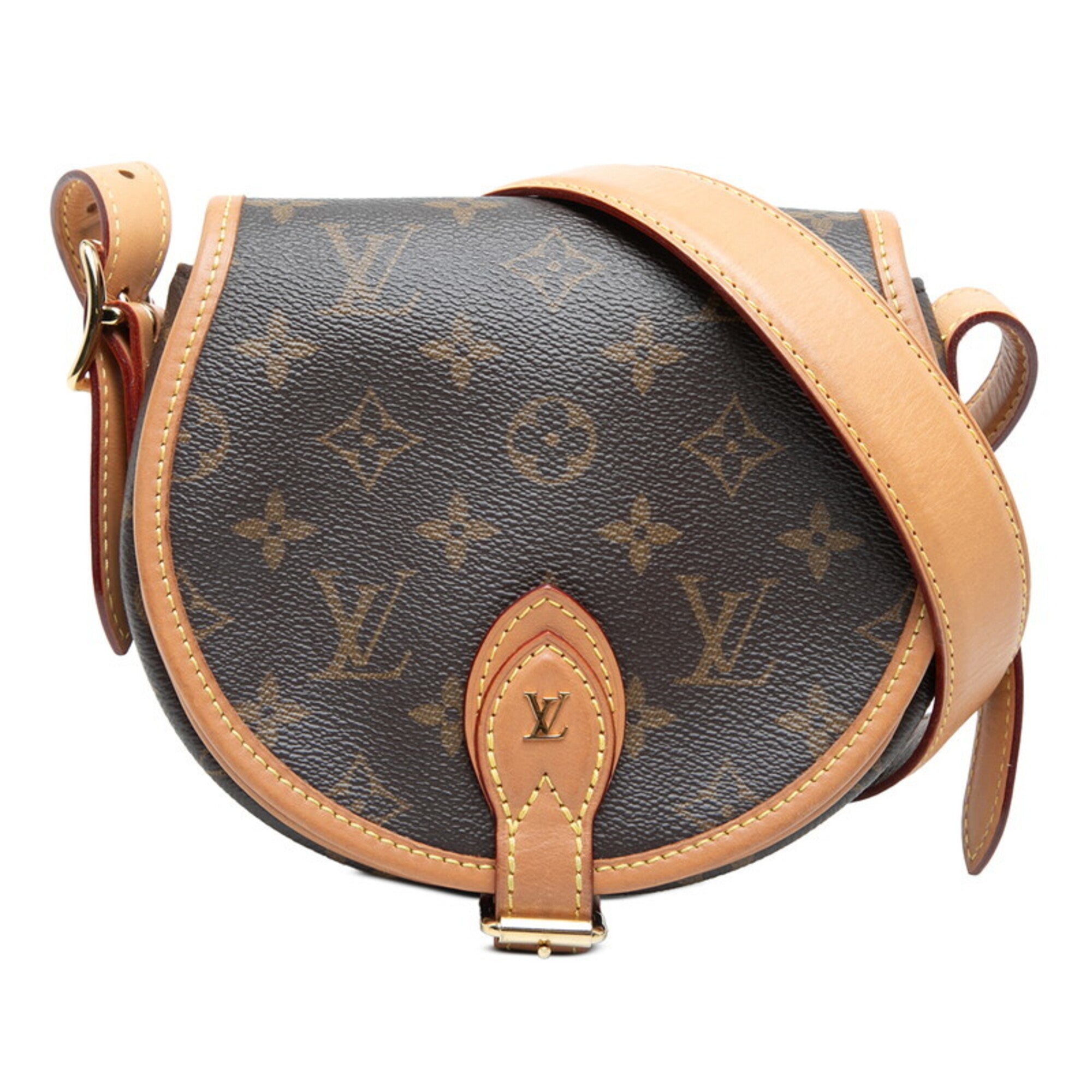 Louis Vuitton Brown Pvc Leather Shoulder Bag (Pre-Owned)
