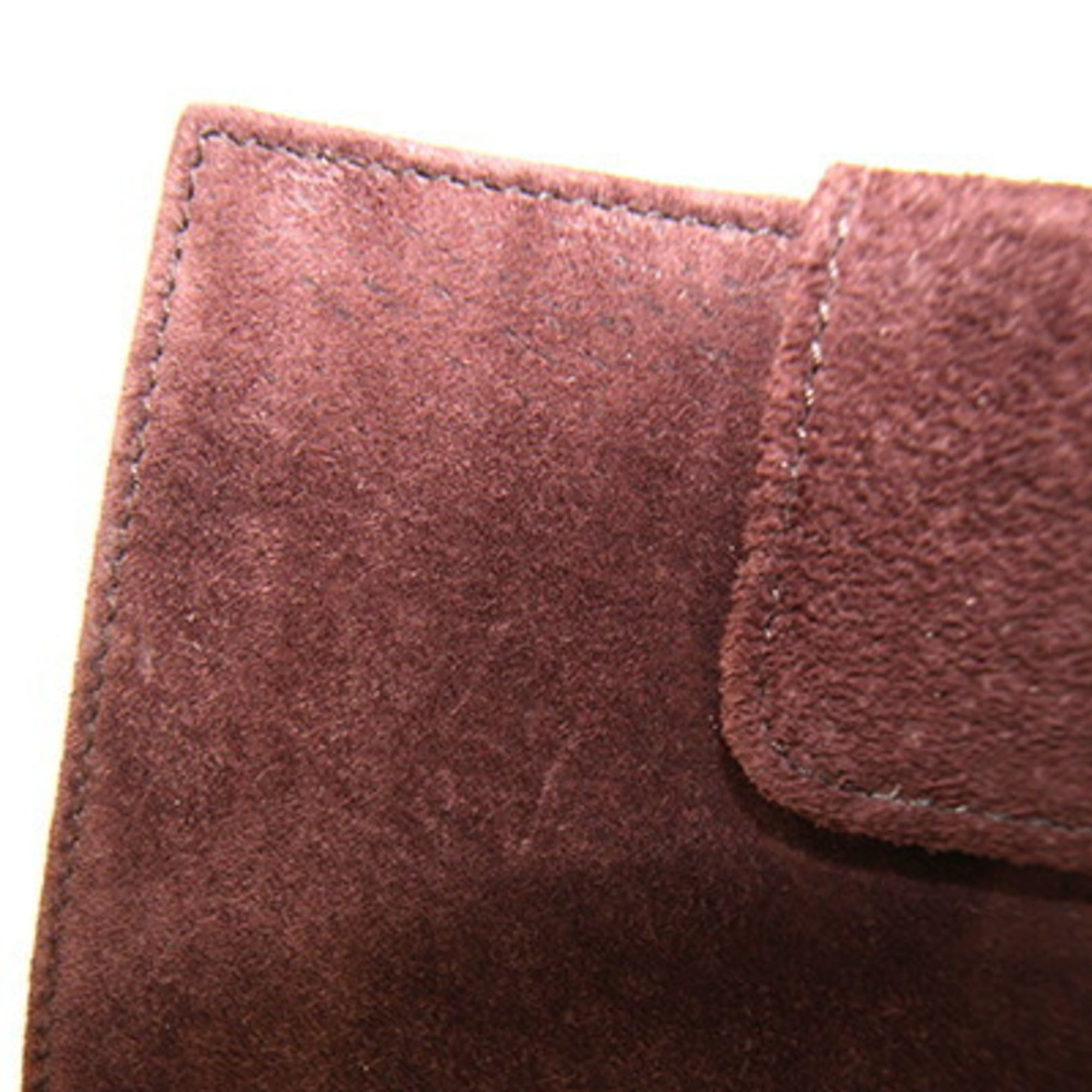 Gucci Dark Brown Suede Leather Wallet (Bi-Fold) (Pre-Owned)