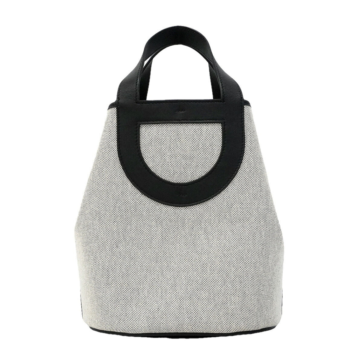 Hermes Black Toile H Handbag (Pre-Owned)