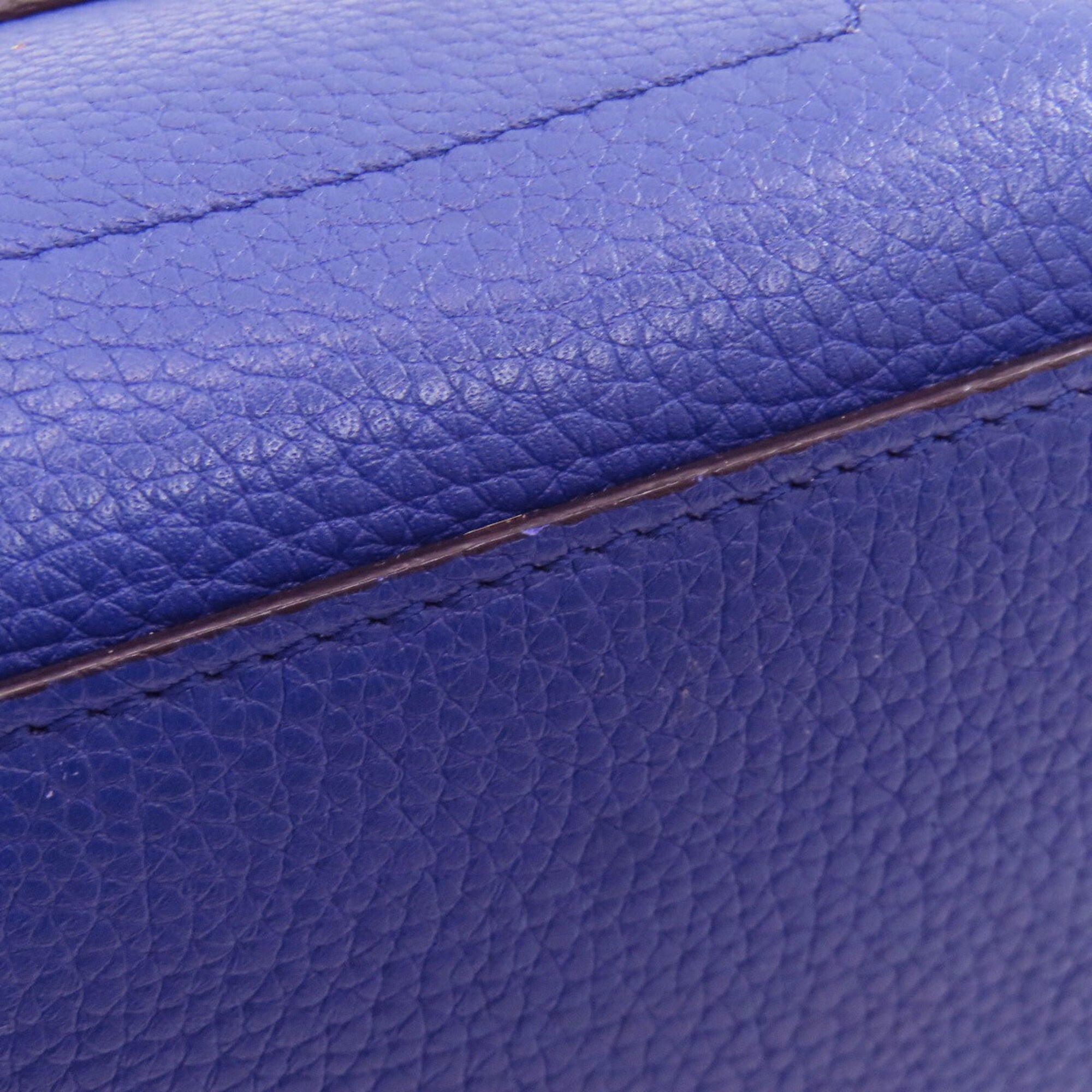 Celine Luggage Blue Leather Handbag (Pre-Owned)