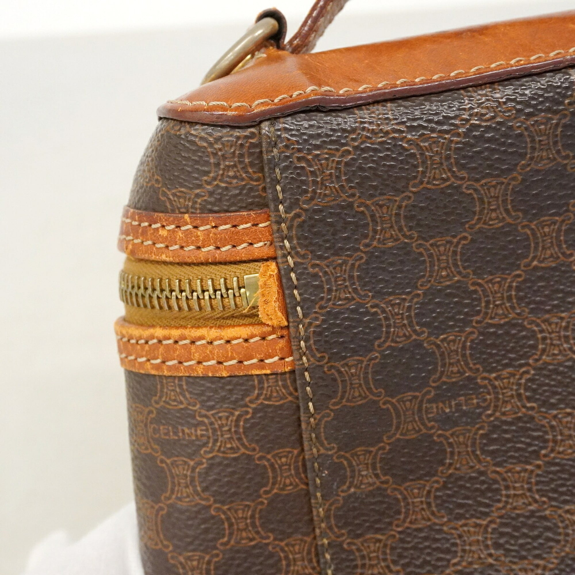 Celine Brown Pvc Vanity Bag (Pre-Owned)
