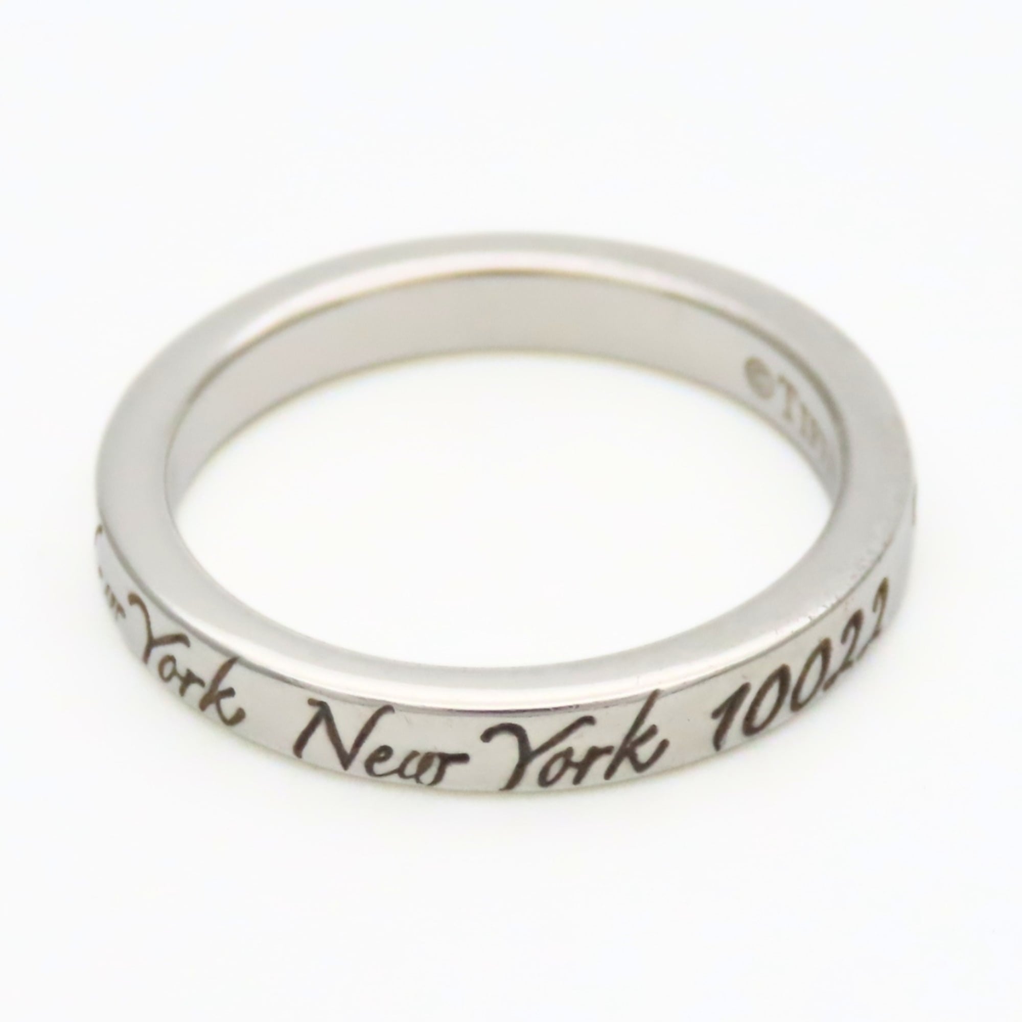 Tiffany Silver Silver 925 Band Ring (Pre-Owned)