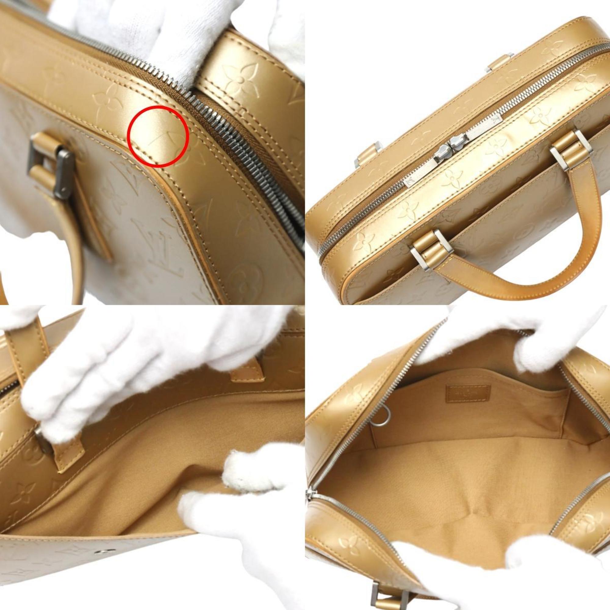 Louis Vuitton Gold Monogram Mat Handbag (Pre-Owned)