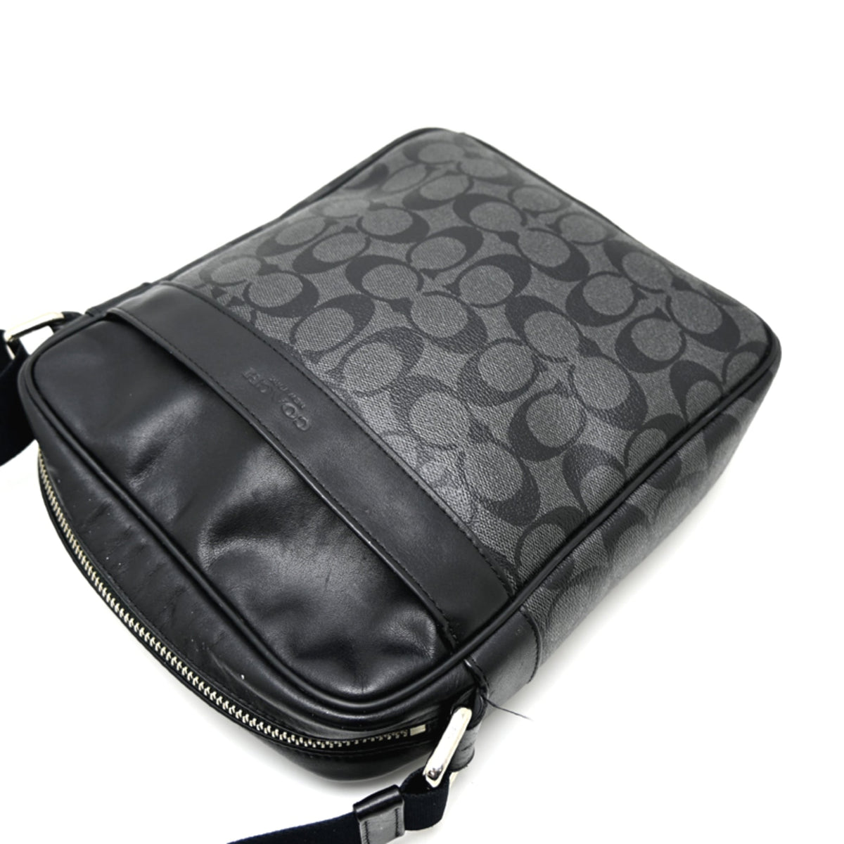 Coach Black Leather Pvc Shoulder Bag (Pre-Owned)