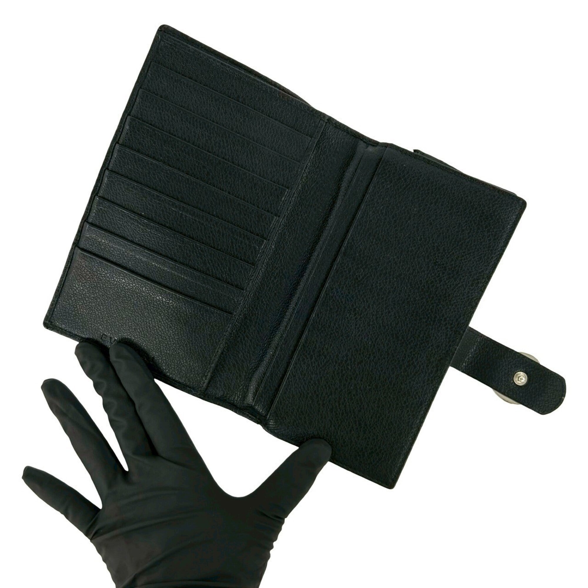 Bvlgari Black Leather Wallet (Bi-Fold) (Pre-Owned)