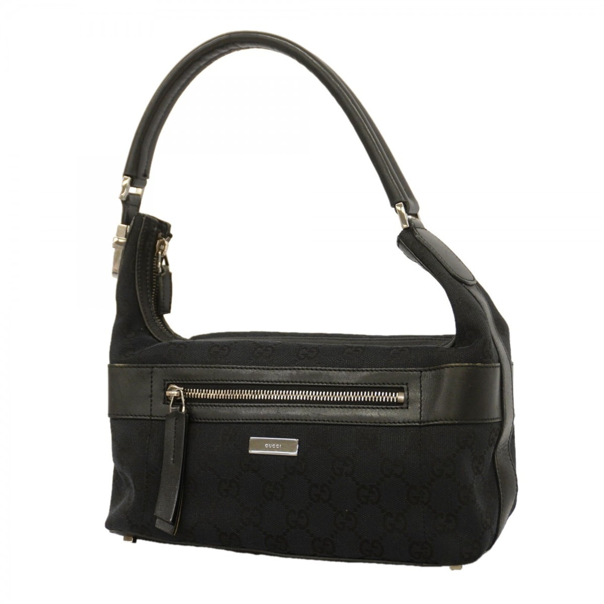 Gucci Black Canvas Handbag (Pre-Owned)