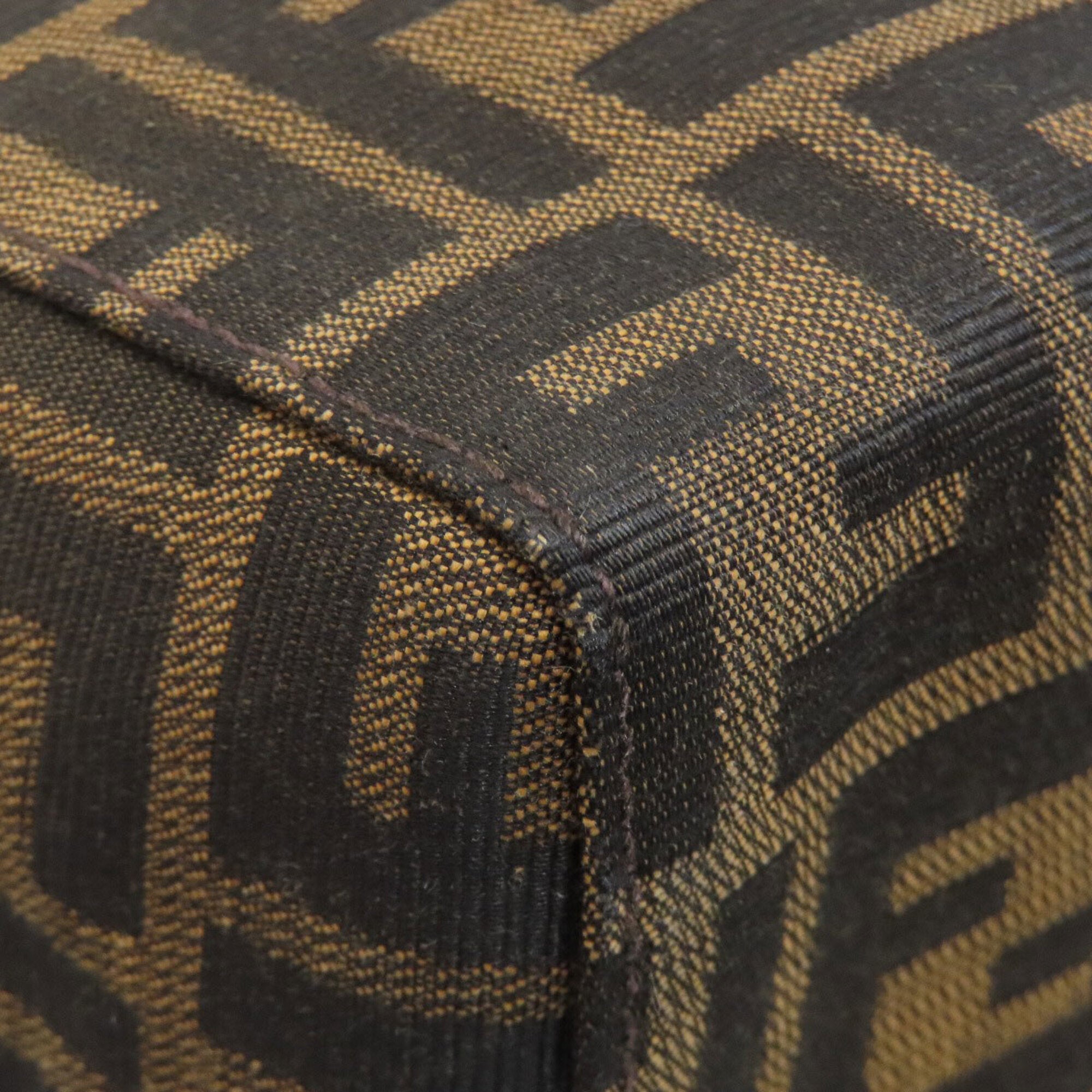 Fendi Zucca Brown Zucca Handbag (Pre-Owned)