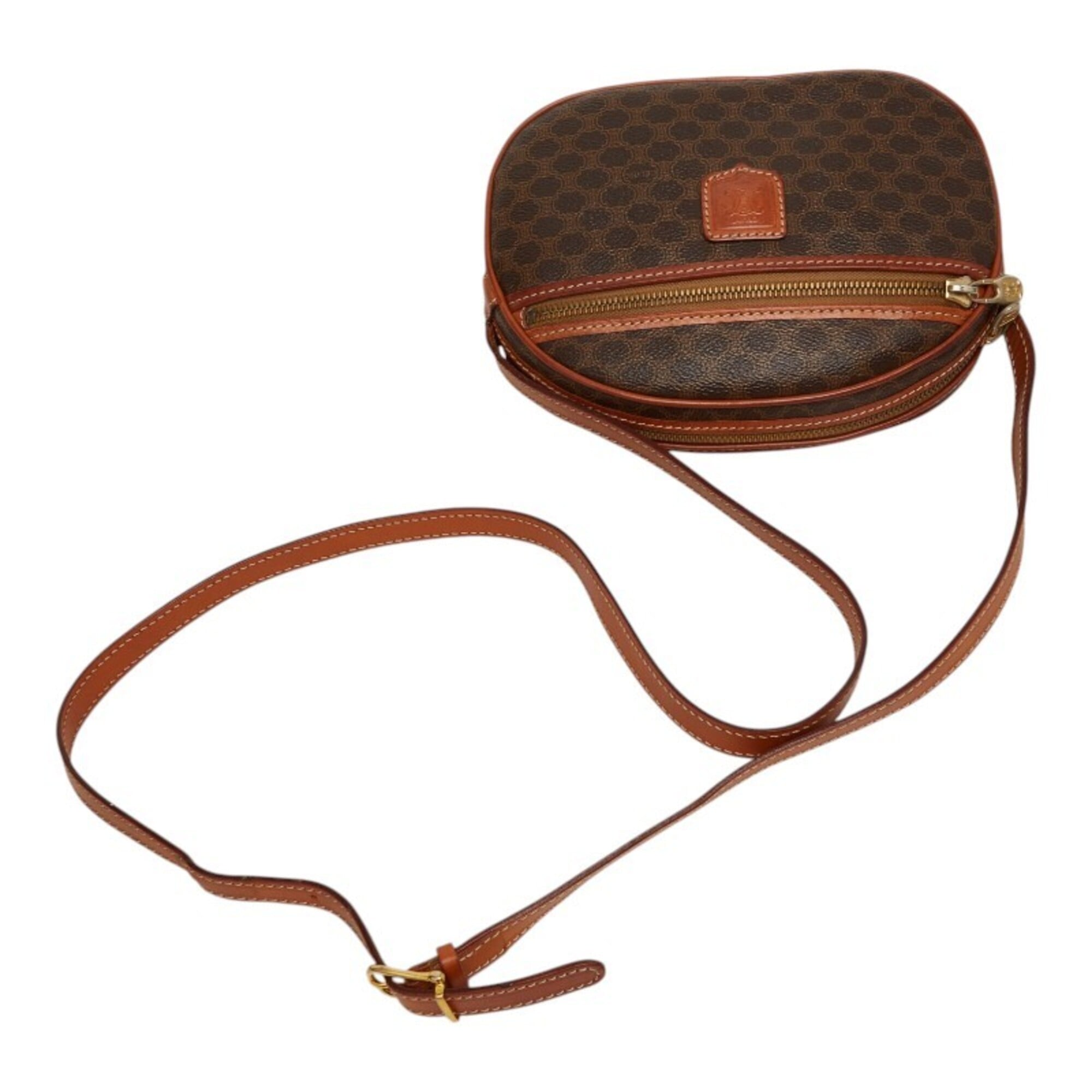 Celine Brown Pvc Leather Shoulder Bag (Pre-Owned)