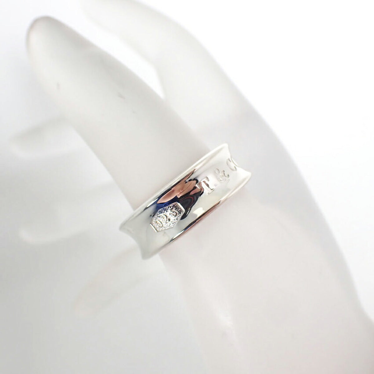 Tiffany Sterling Silver 925 Band Ring (Pre-Owned)