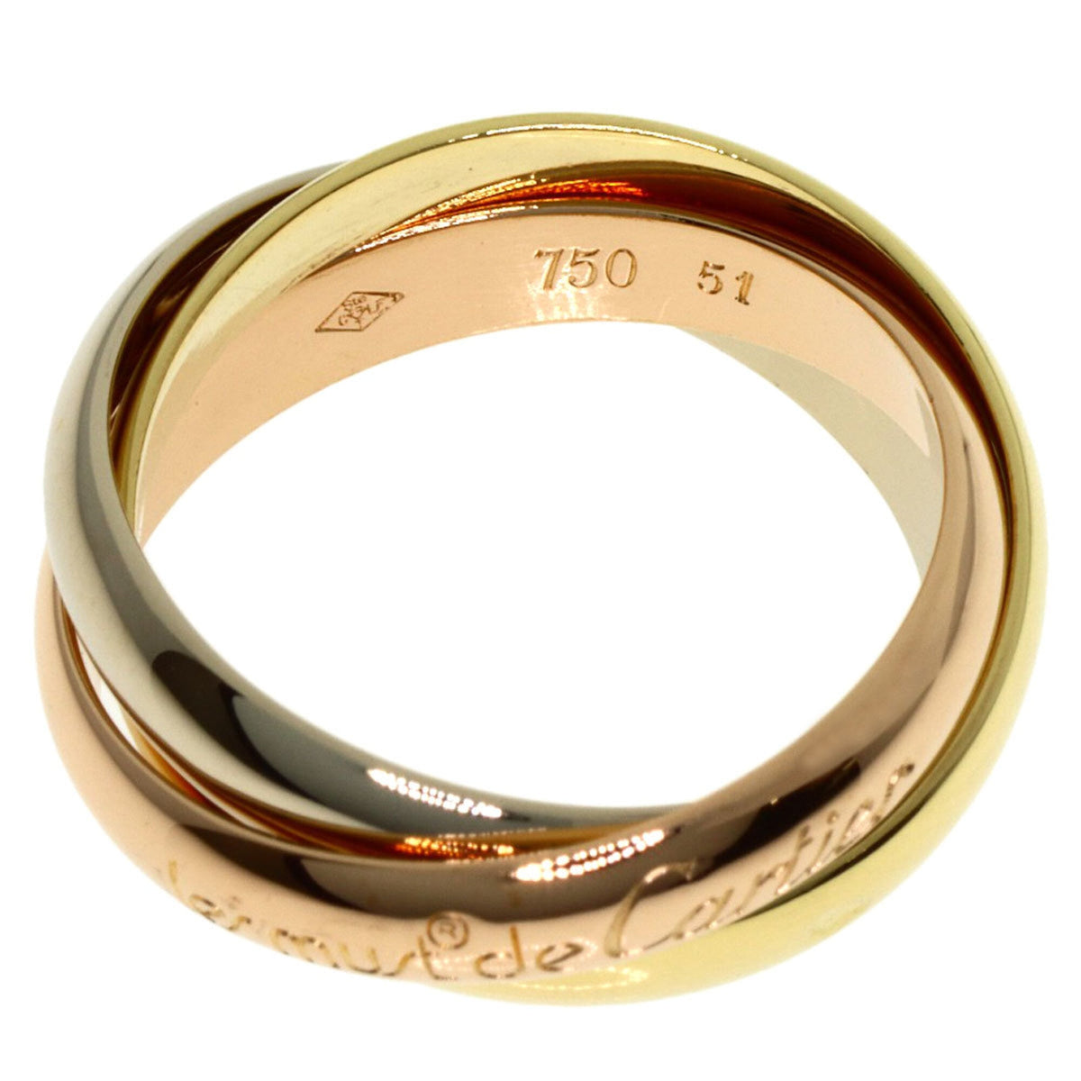 Cartier Yellow Gold (18K) Pink Gold (18K) White Gold (18K) Band Ring (Pre-Owned)