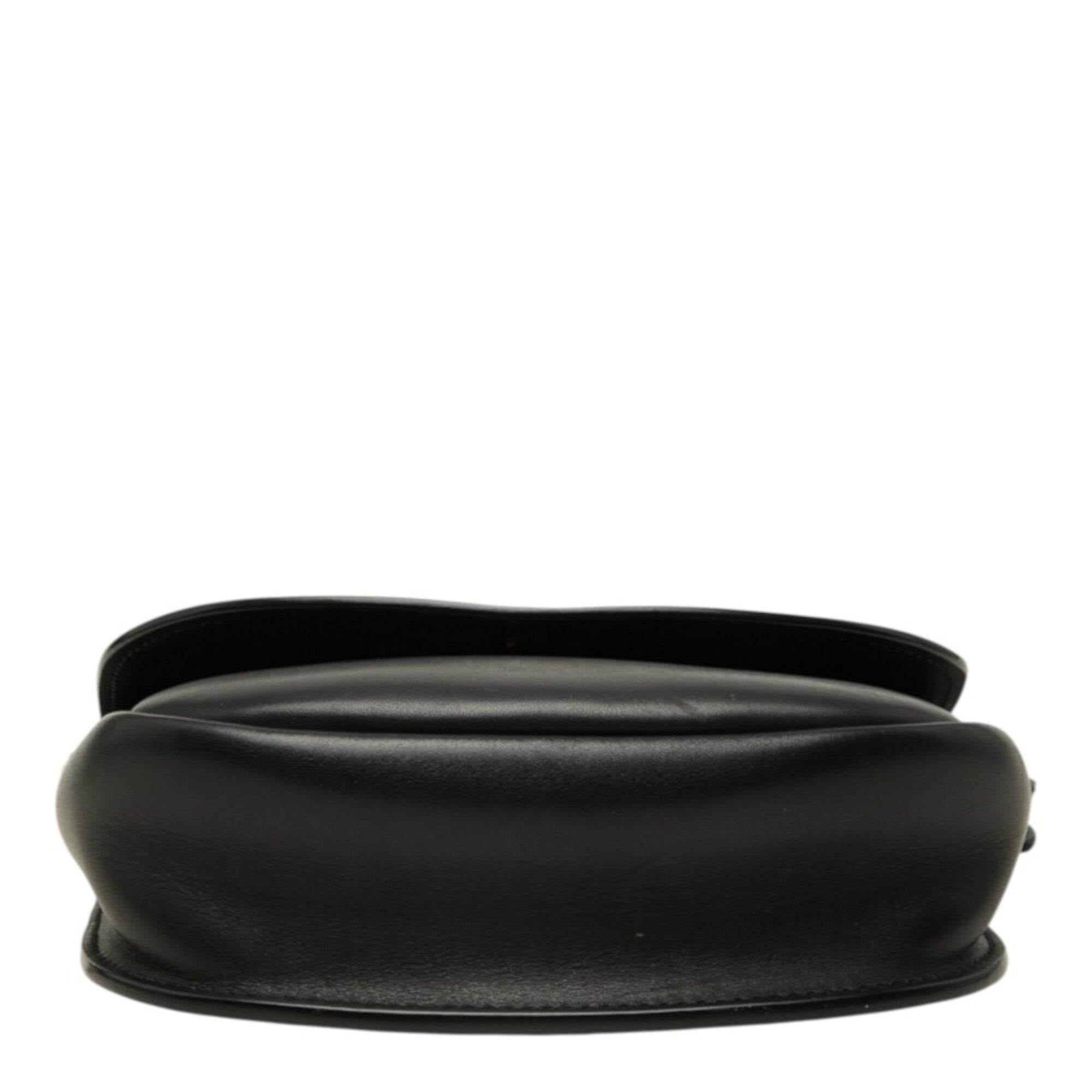 Saint Laurent Black Gold Leather Shoulder Bag (Pre-Owned)