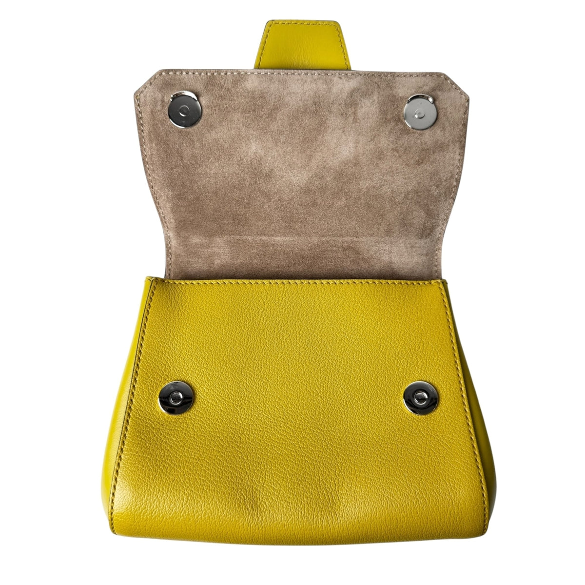 Jimmy Choo Yellow Leather Handbag Shoulder Bag (Pre-Owned)
